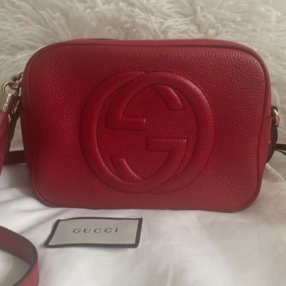 Gucci Red Soho Crossbody Bag - Picture 3 of 17